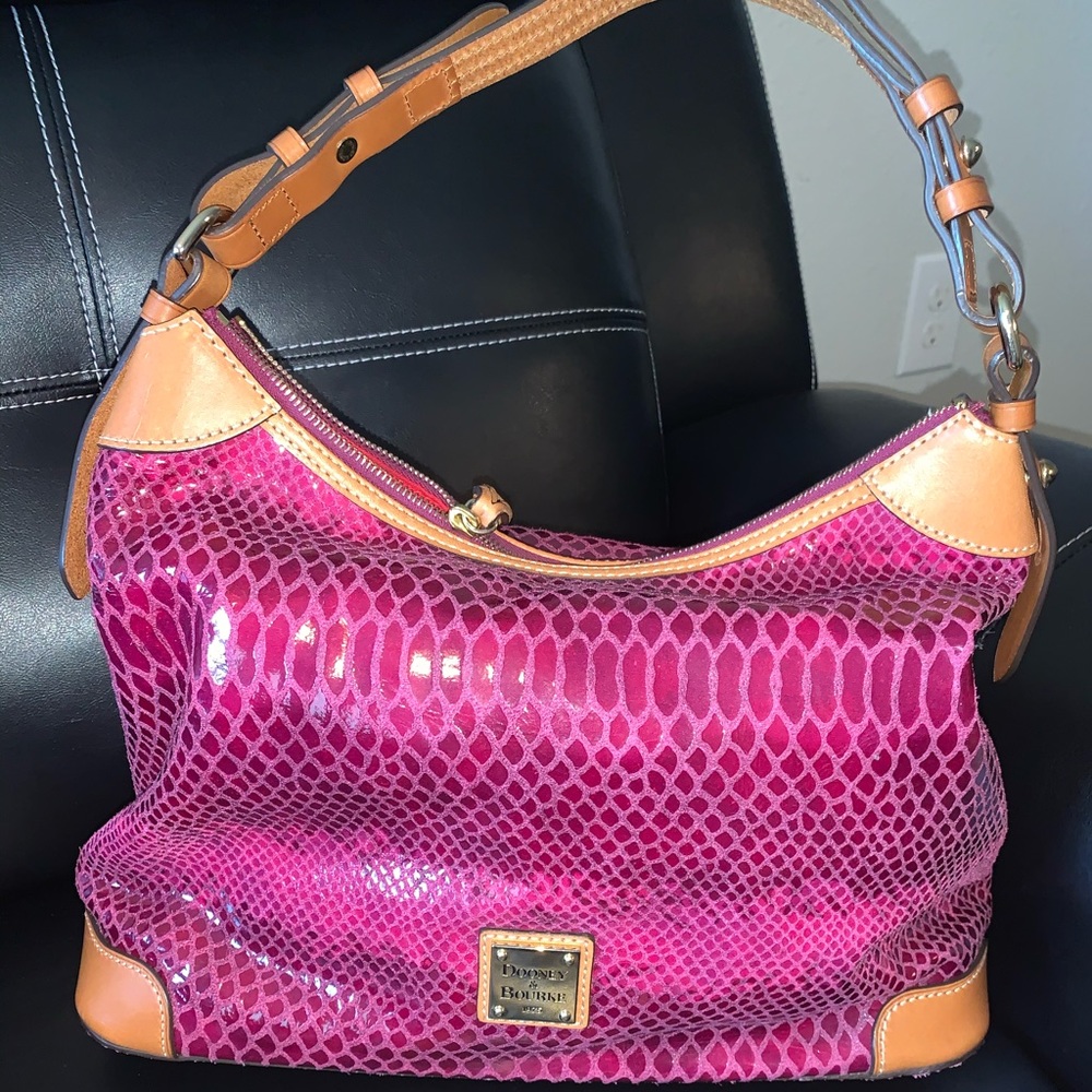 Dooney and Burke Faux Snake Skin Purse
